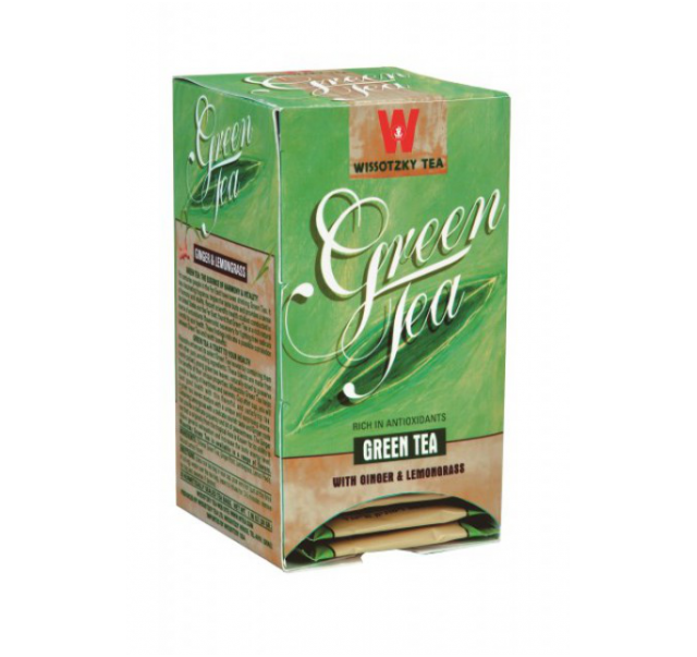 Wissotzky Green tea with ginger and lemongrass tea