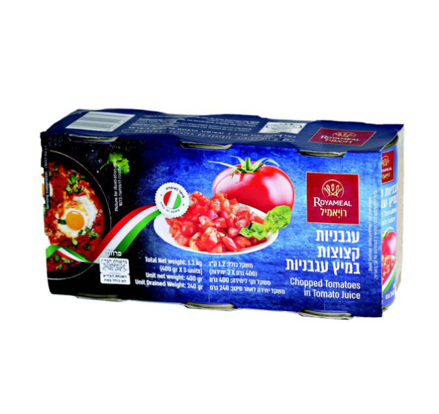 Royameal chopped tomatoes 3*400 g