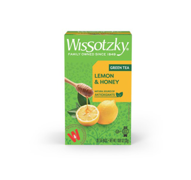 Wissotzky Green tea with Lemon & honey tea