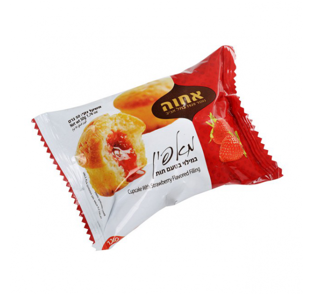 Achva Cup Cake with Strawberry Flavor Jam 45 g