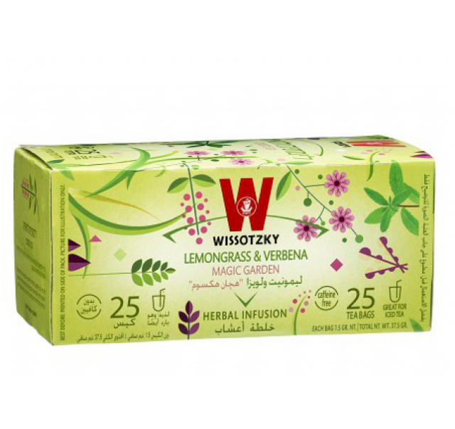 Wissotzky Green tea with lemongrass and verbene tea